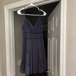 Elegant Blue Sleeveless Dress